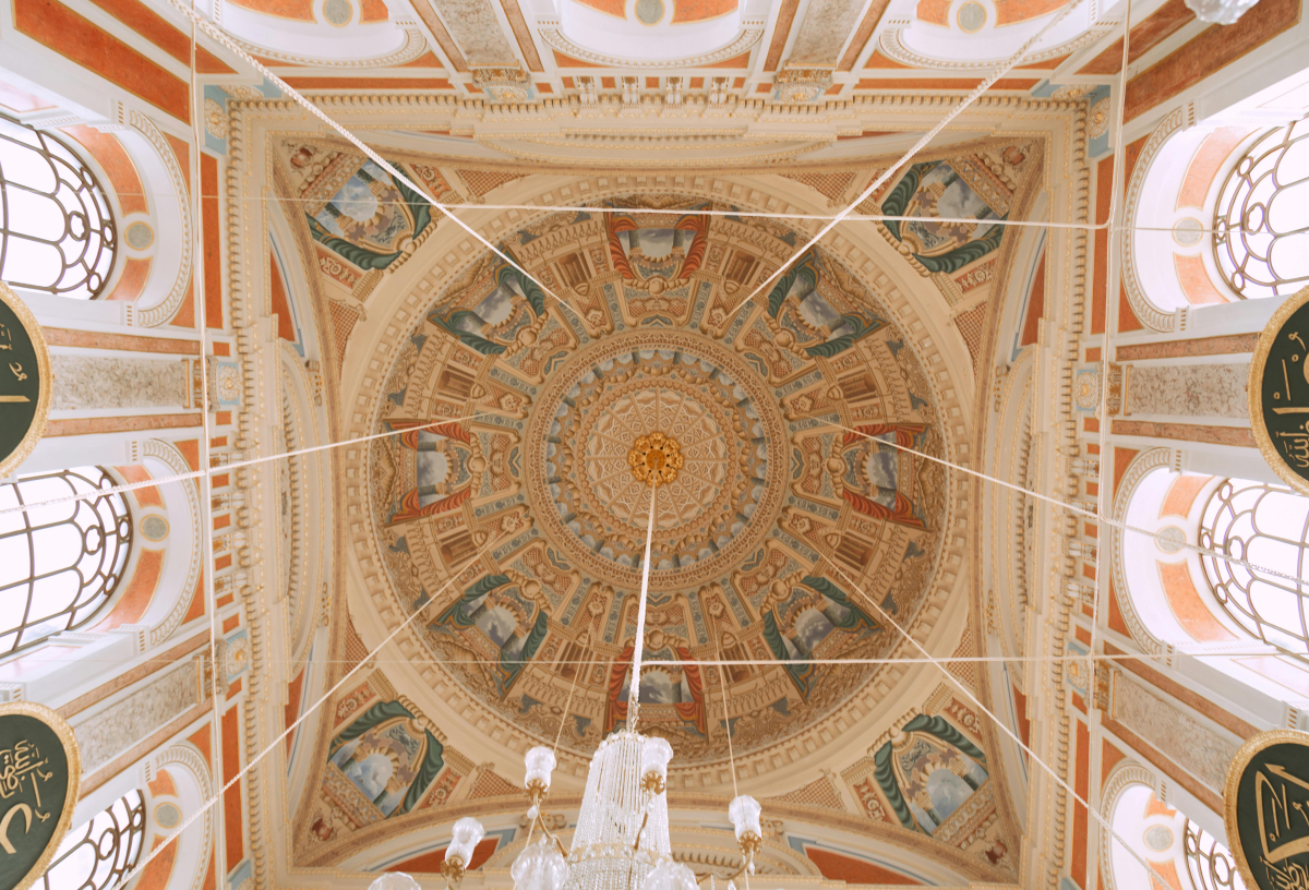 Dome Interior Ortaköy Mosque Istanbul
