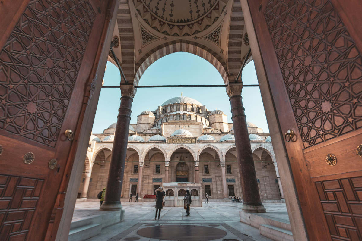 Suleymaniye Mosque Courtyard Istanbul